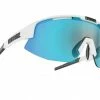 BLIZ ACTIVE EYEWEAR Bliz Matrix Small White Frame W/ Smoke Blue Multi Lens